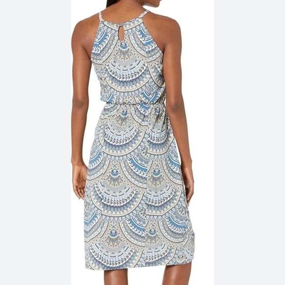 Adventura Celia Organic Cotton Blue and Purple Sleeveless Midi Sundress Size S - Picture 14 of 14